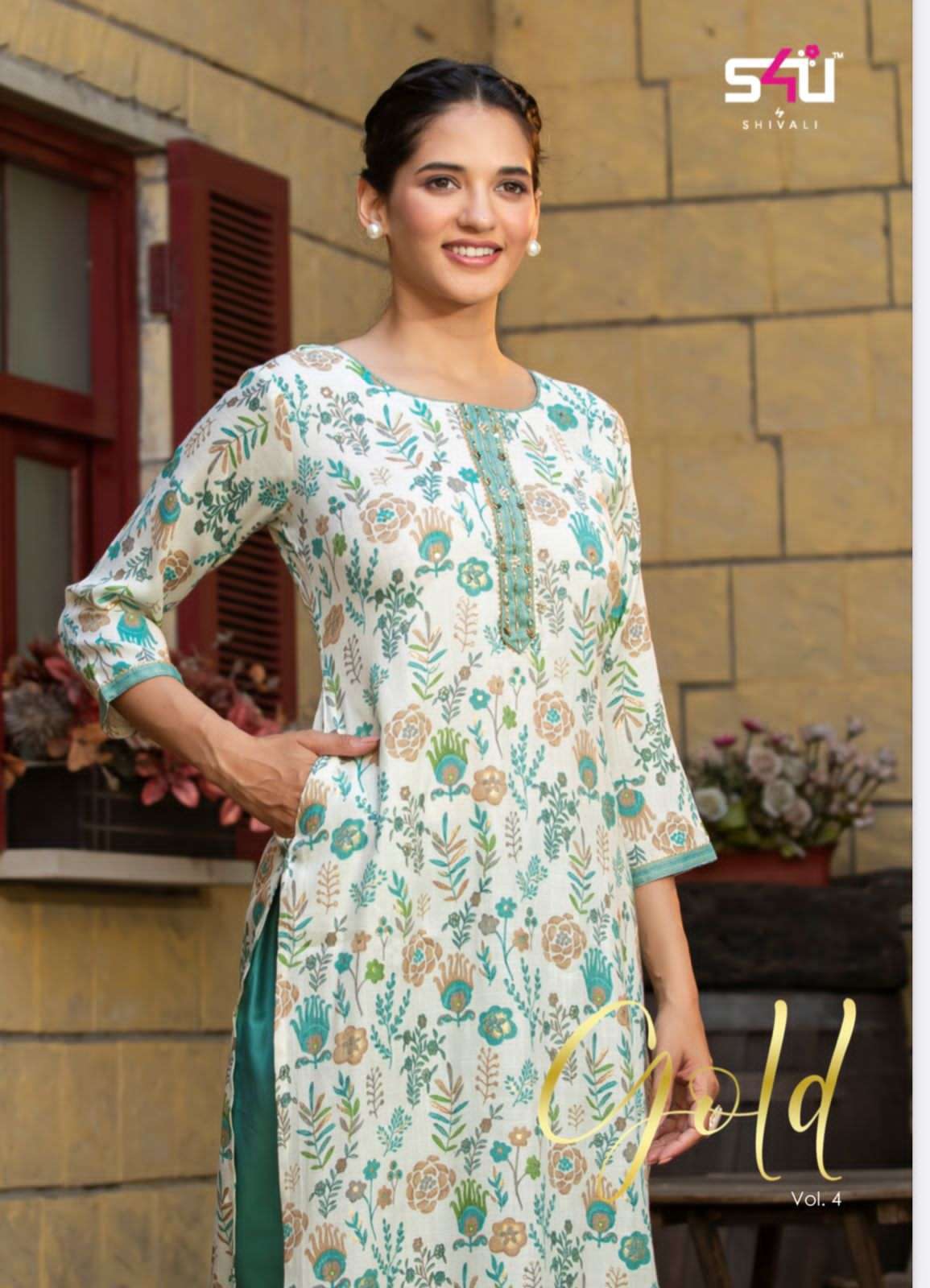 s4u gold vol 4 series 01-07 modal rayon kurti