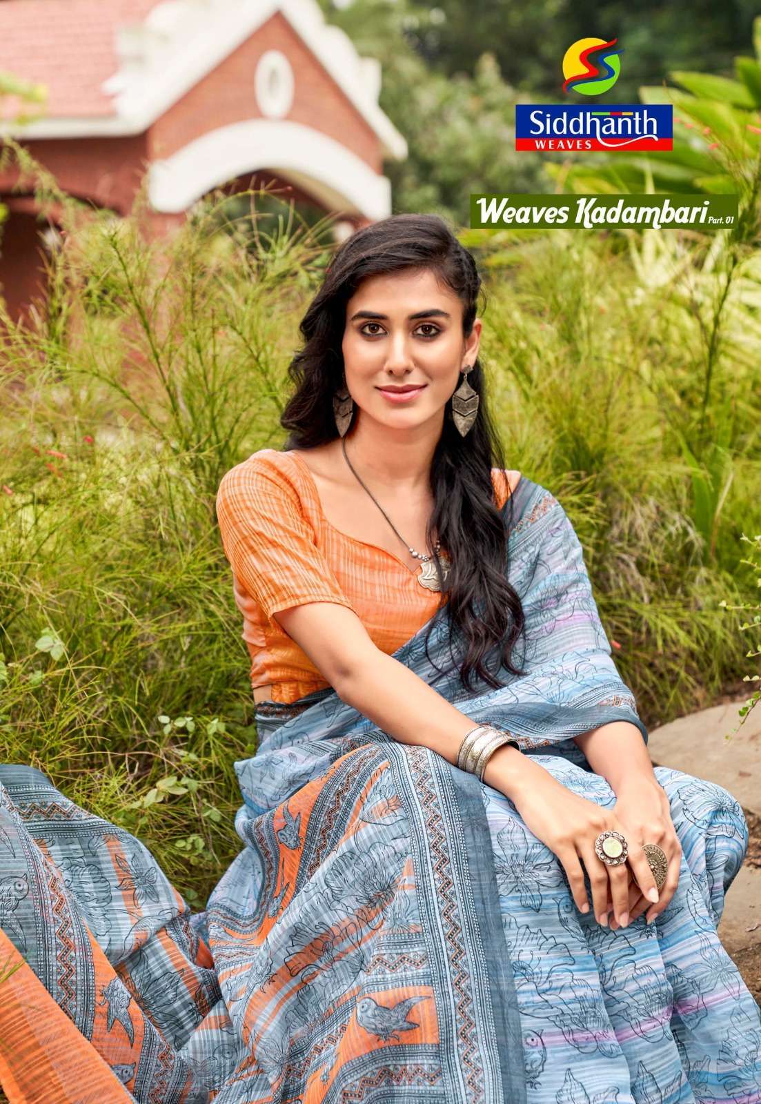 siddhanth weaves kadambari vol 1 series 37001-37008 Cotton Base saree
