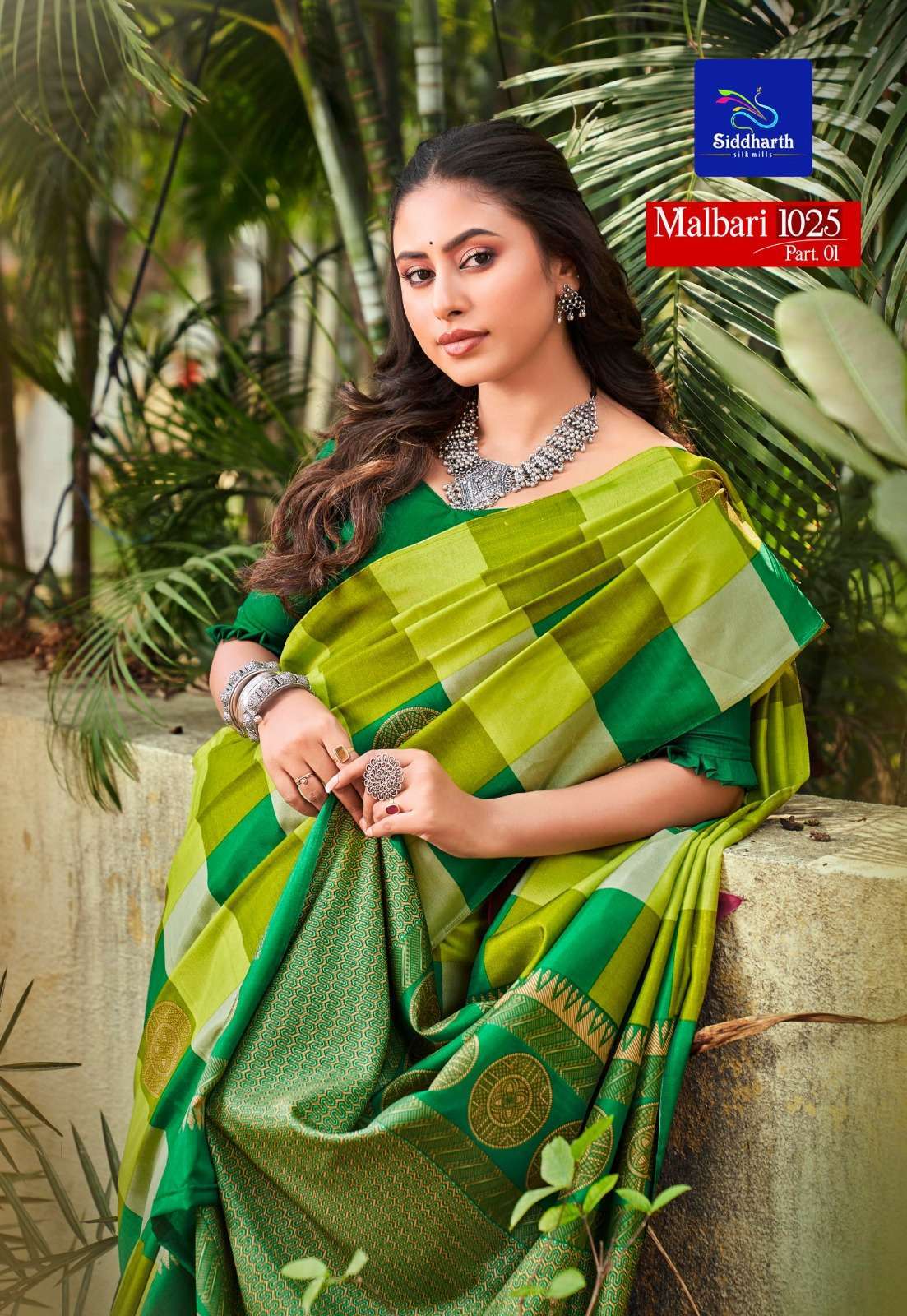 siddharth silk mills malbari 1025-1032 fancy saree