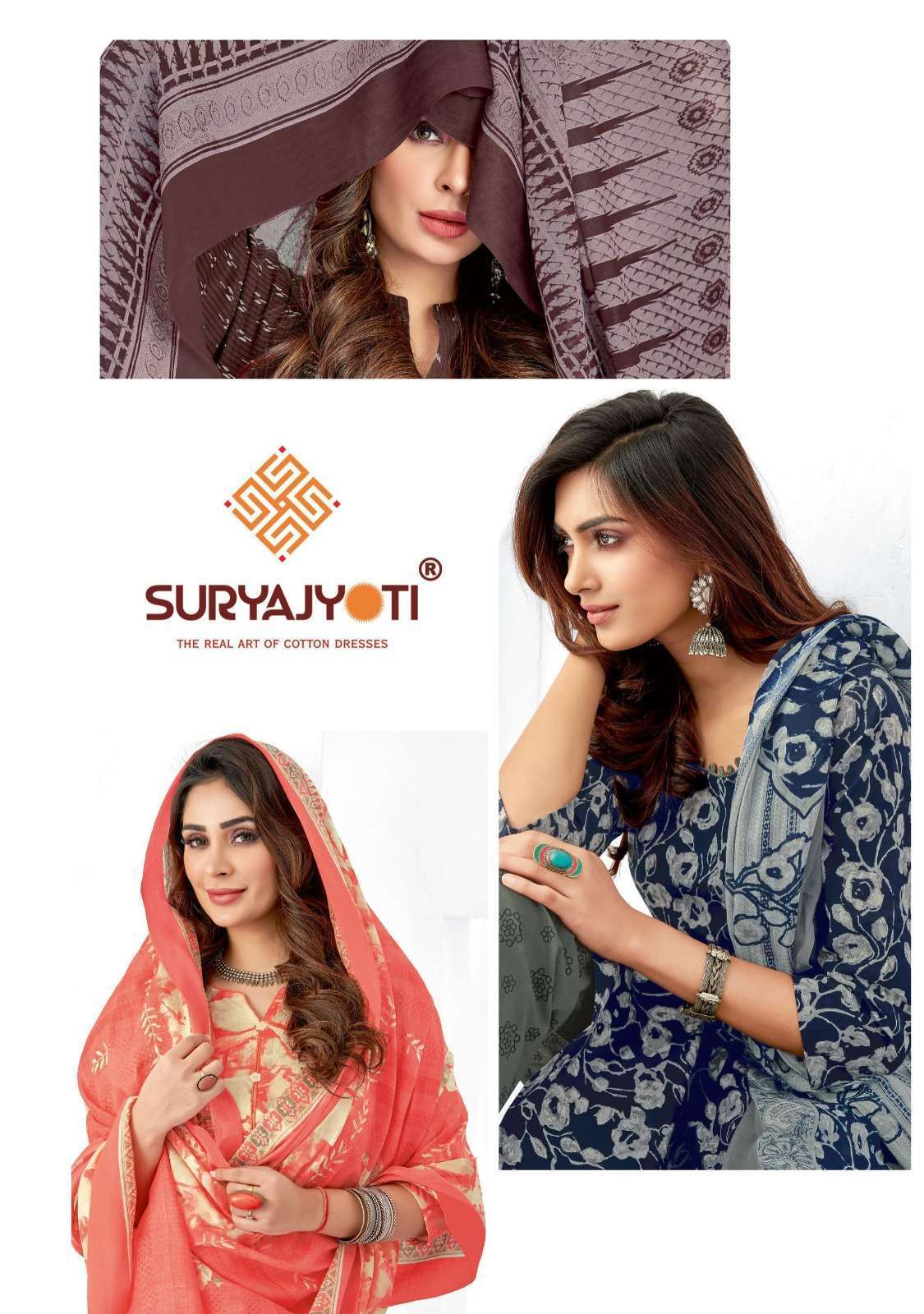 suryajyoti zion cotton vol 14 series 14001-14015 readymade cotton suit 