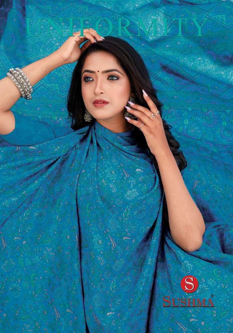sushma uniformity series 2101-2108 crape saree
