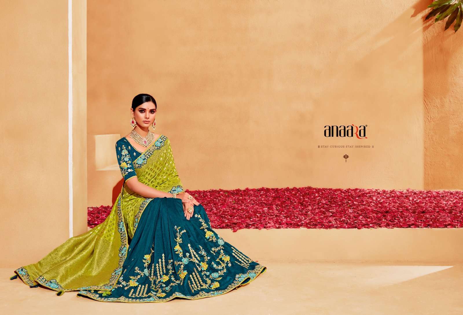 tathastu anaara series 6101-6109 embroidery saree