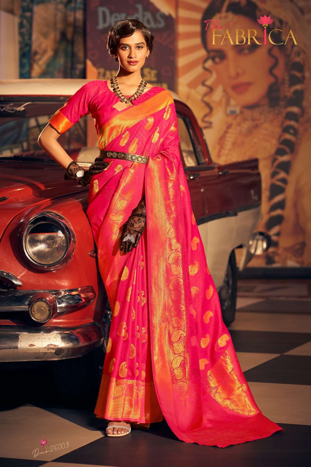 the fabrica simonetta series 26001-26006 handloom weaving silk saree