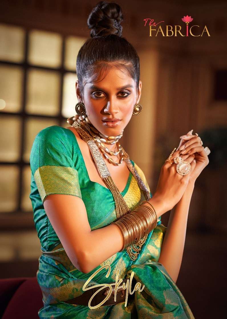 the fabrica skyla series 24001-24006 handloom weaving silk saree