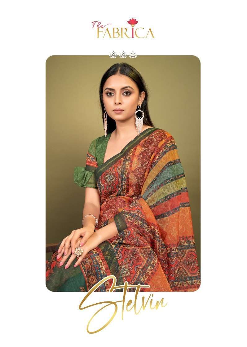 the fabrica stelvin series 23001-23010 cotton saree