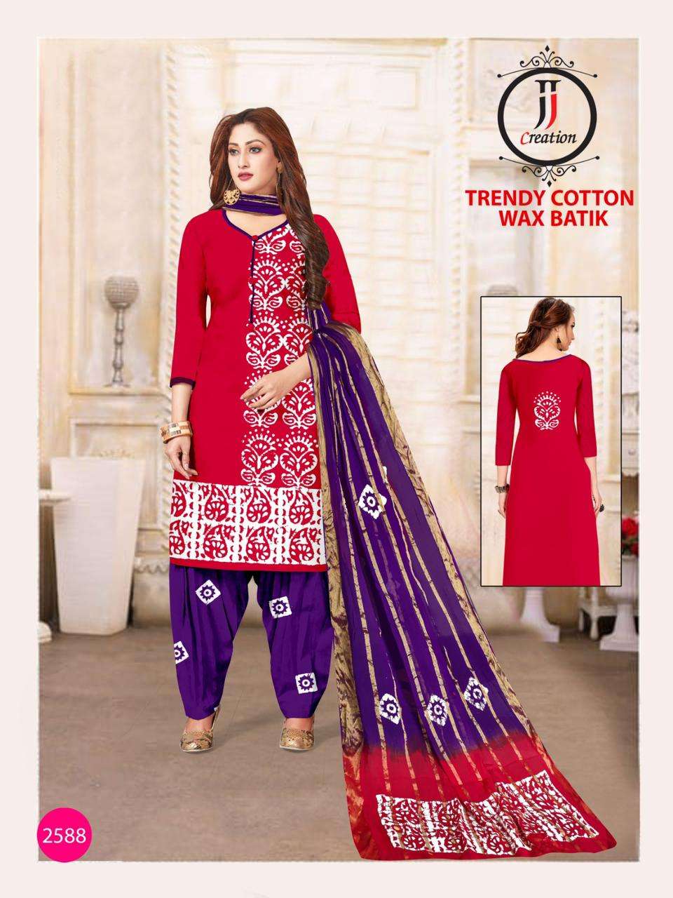 trendy cotton wax batik series 2587-2596 heavy cotton suit 