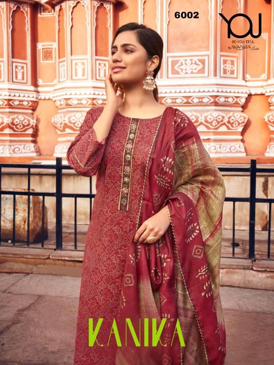 vanika designer Heavy Quality Chanderi Printed suit 