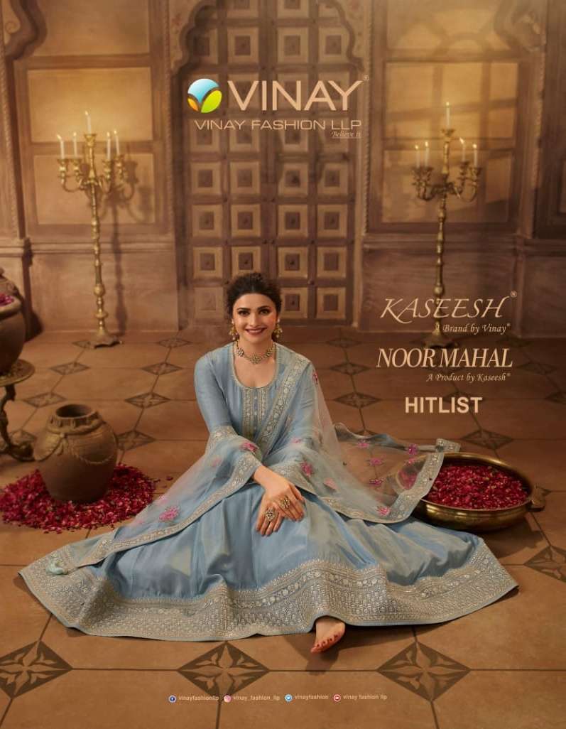 vinay kaseesh noor mahal hitlist series 63691-63695 dola silk suit 