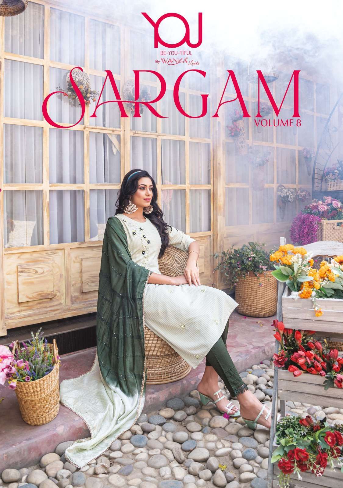 wanna sargam vol 8 series 801-805 Rayon Viscose readymade suit 