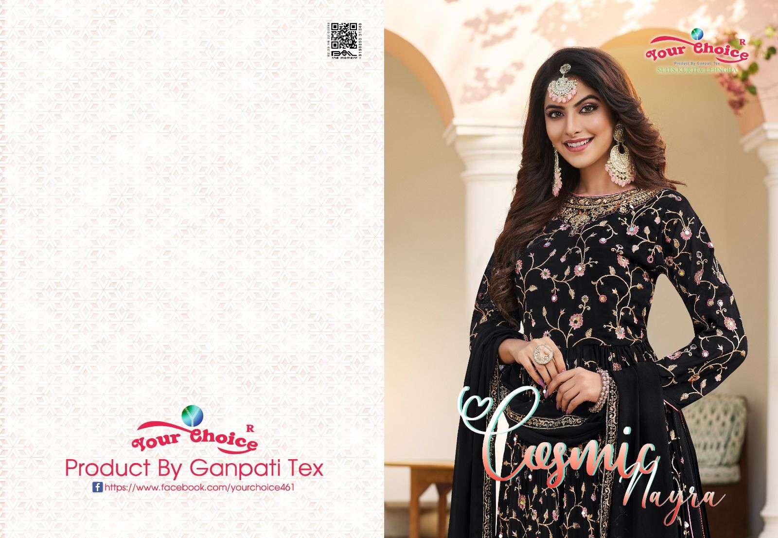 your choice cosmic series 1001-1006 blooming georgette suit 