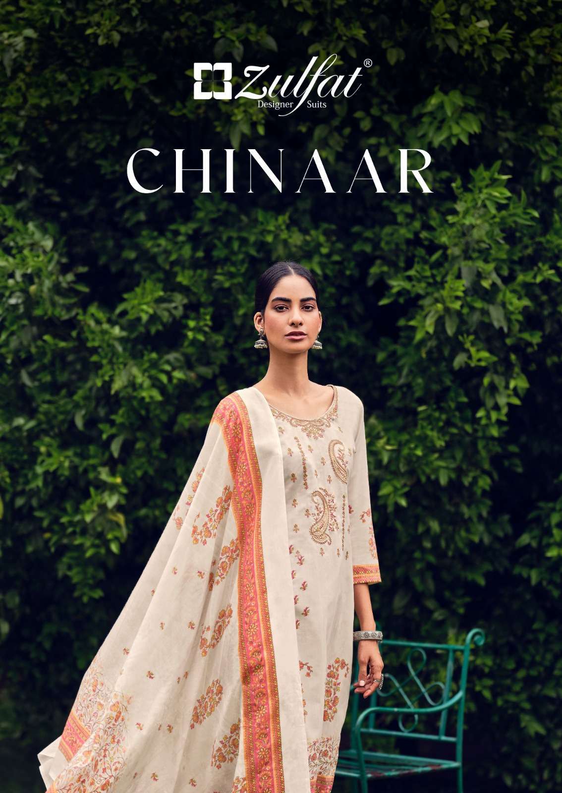 zulfat chinaar series 499001-499010 Pure Cotton suit