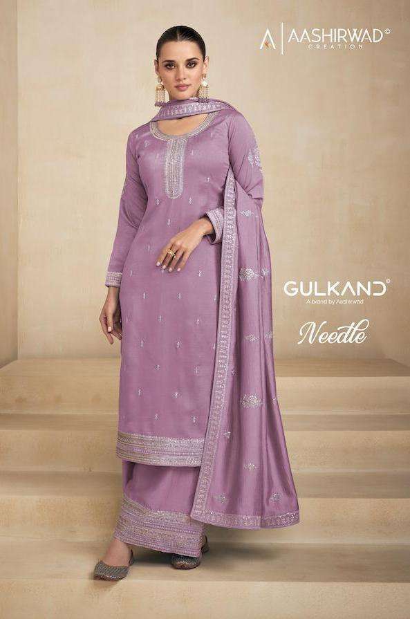 aashirwad needle series 9554-9559 premium silk suit 