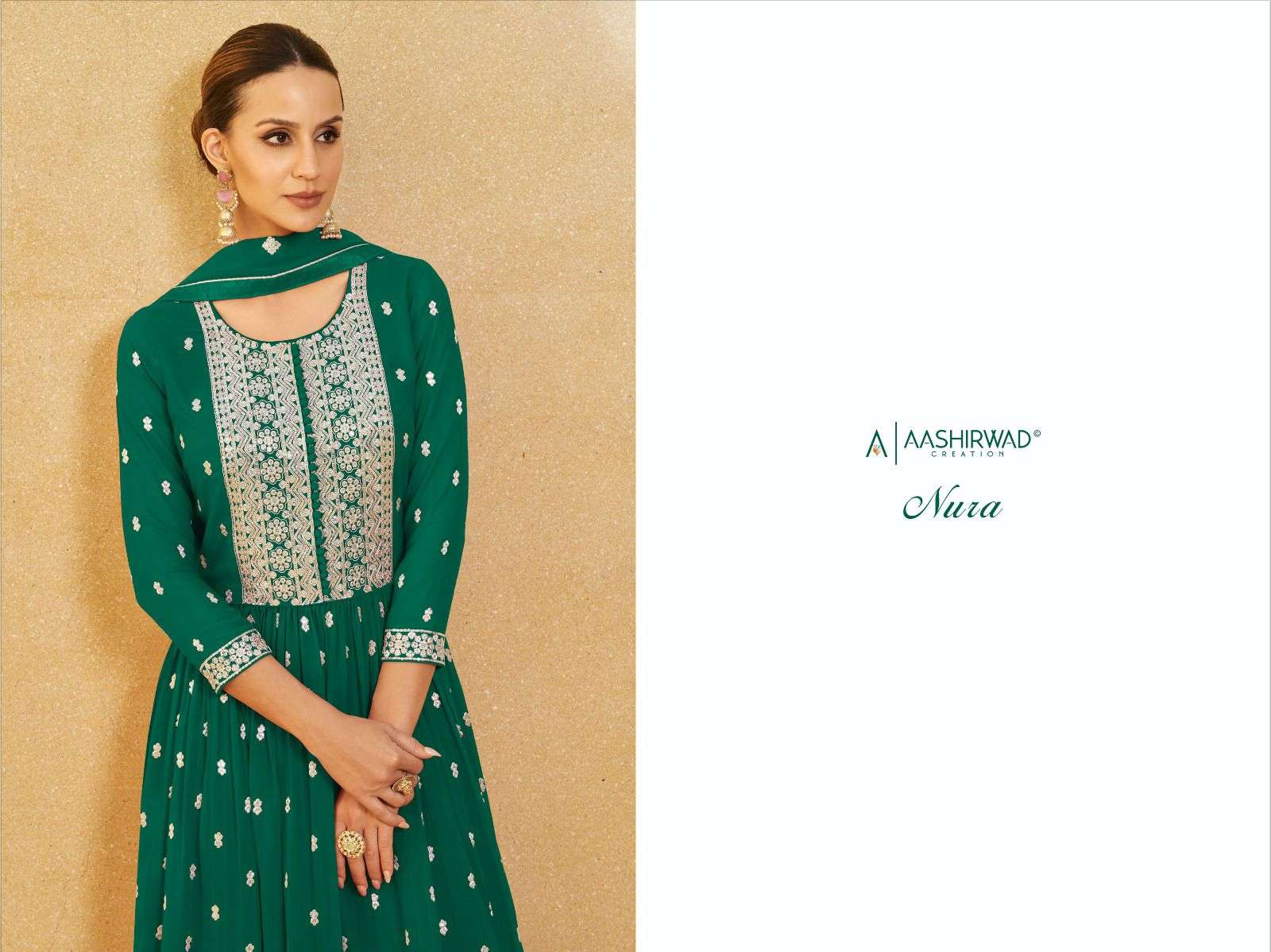 aashirwad nura designer real georgette suit 