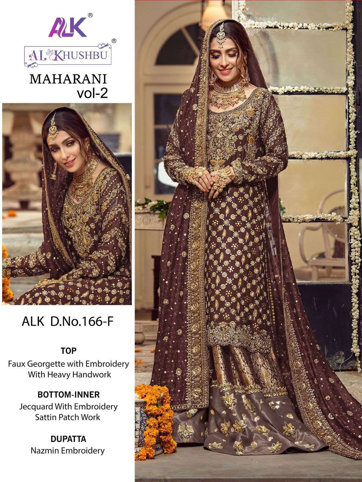 al khushbu maharani vol 2 166f  faux georgette suit 