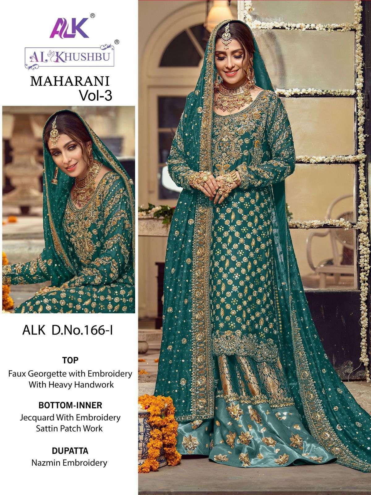al khushbu maharani vol 3 166i faux georgette suit 