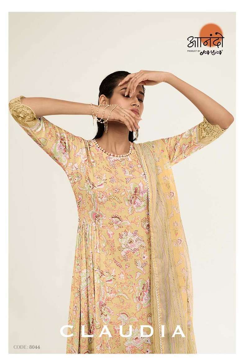 anando claudia 8044 pure linen suit