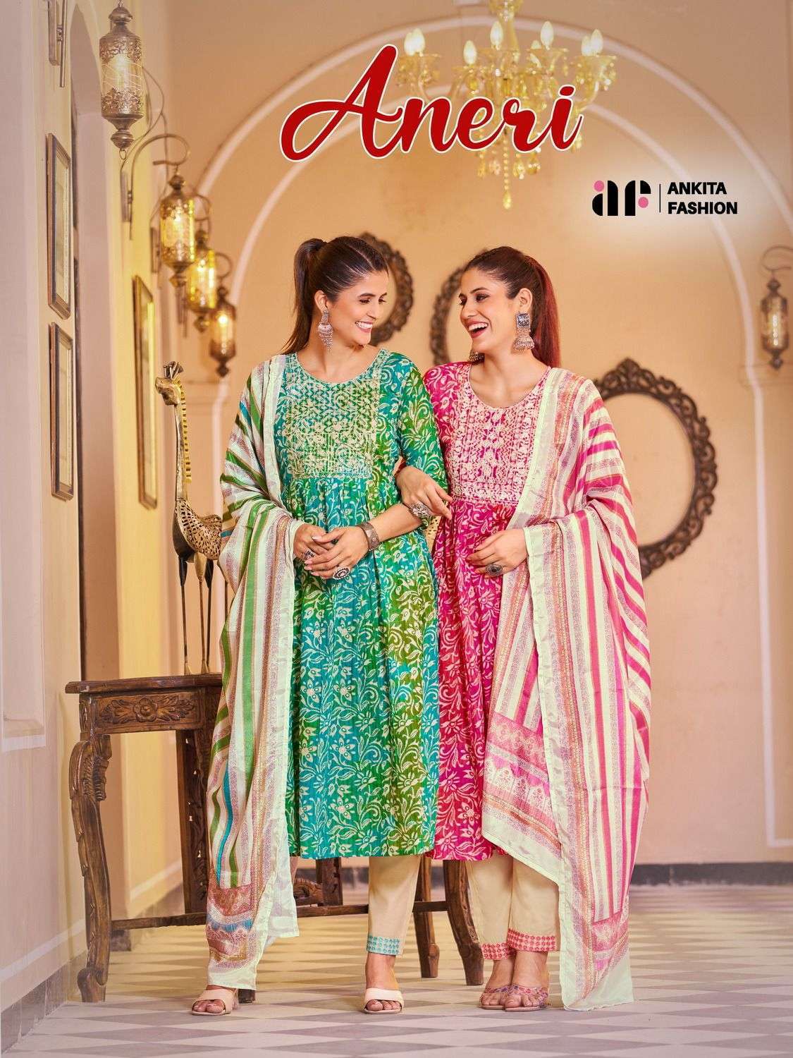 ankita fashion aneri series 1001-1006 Pure Mul Cotton suit
