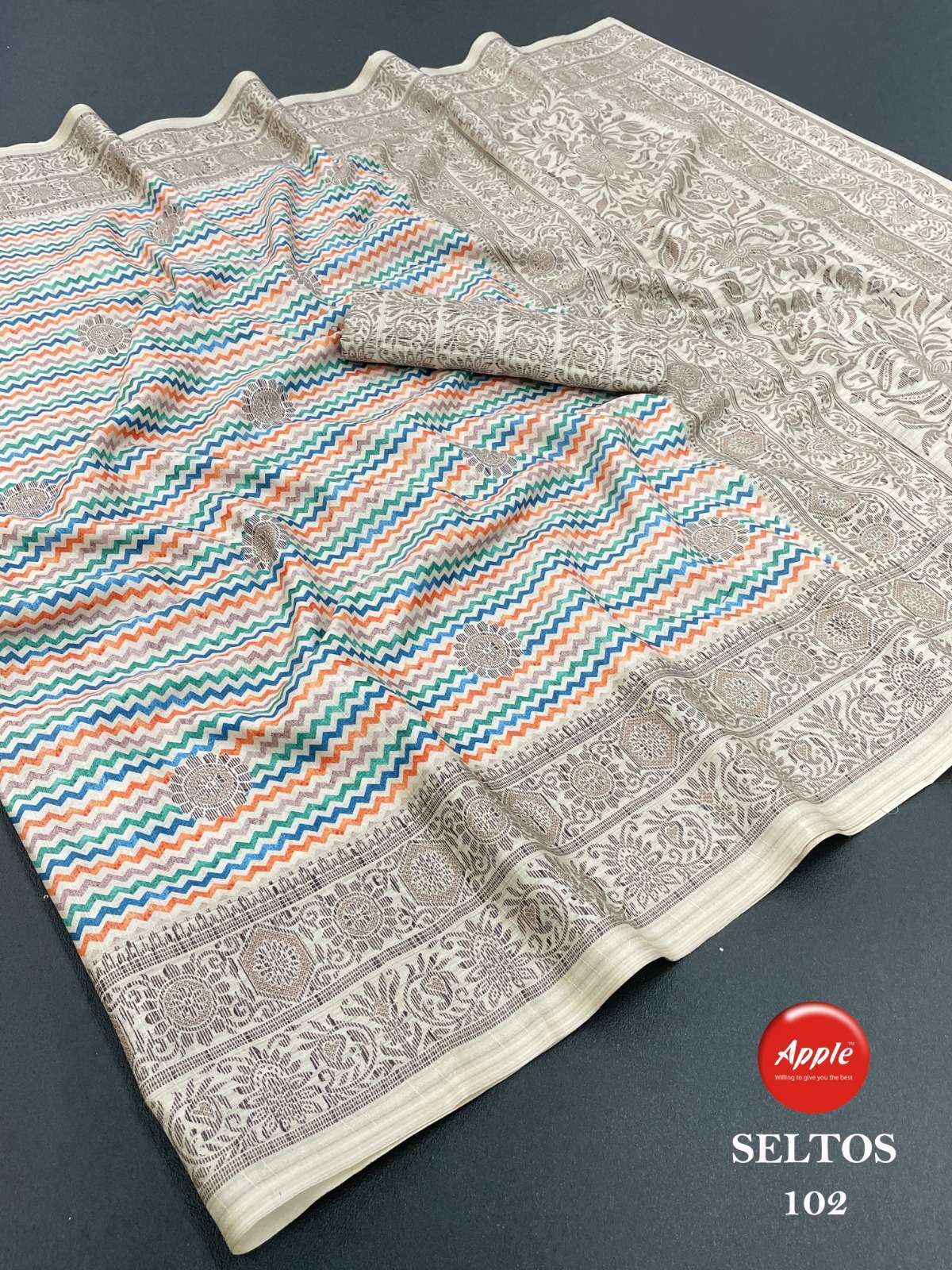 apple seltos vol 1 series 101-108 Cotton Silk saree