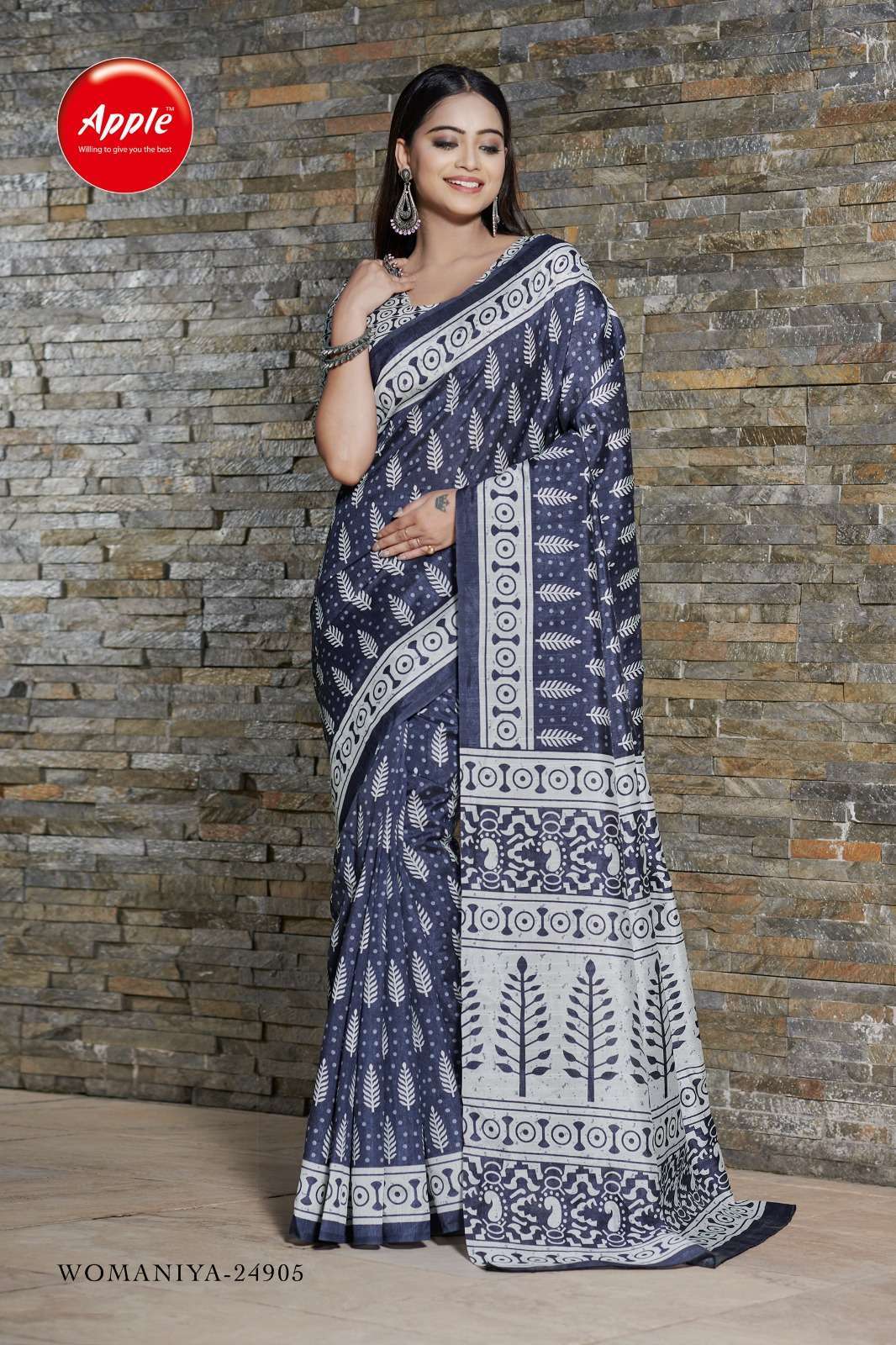 apple womaniya vol 24 series 24901-24912 Bhagalpuri saree