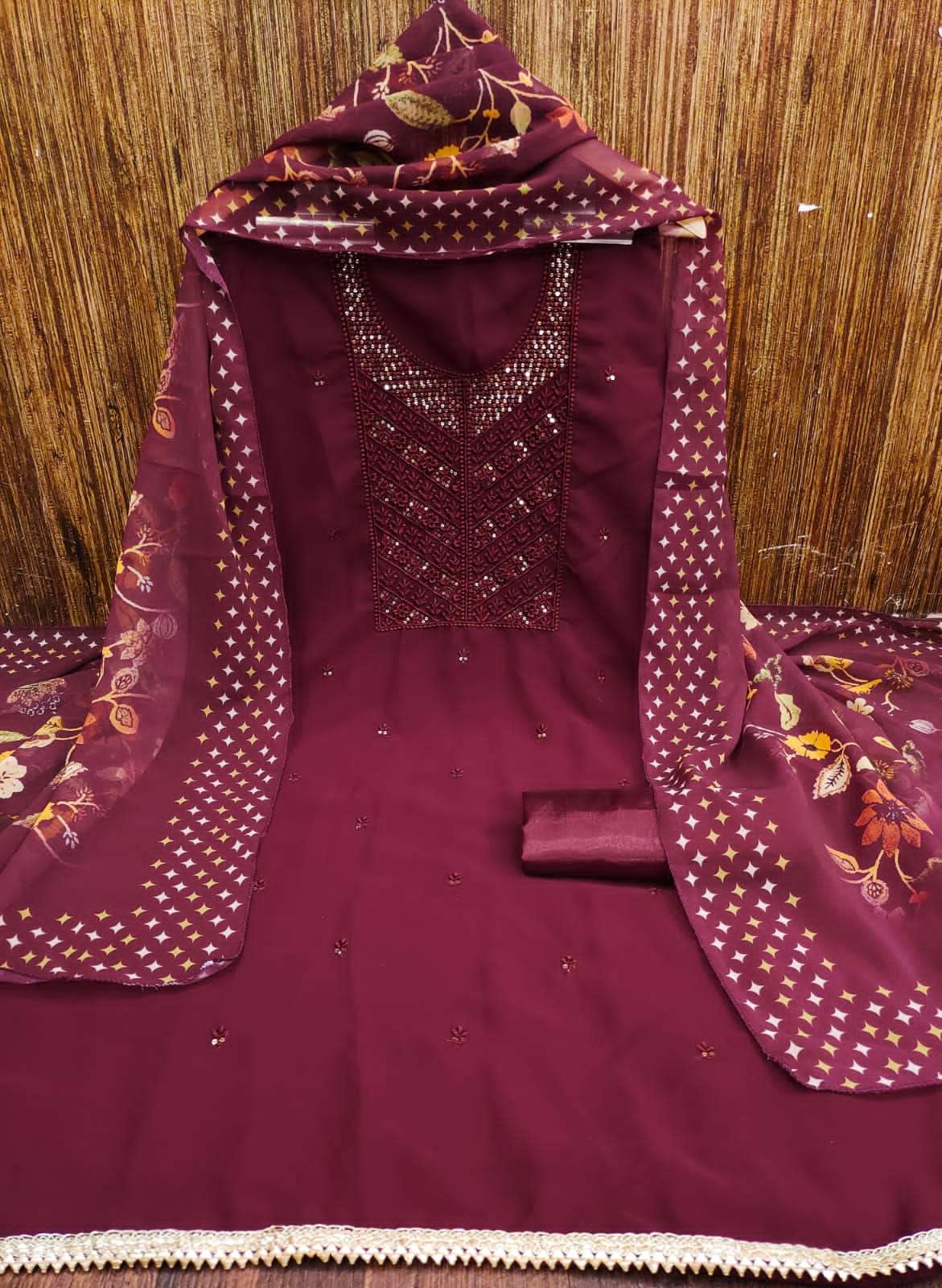 bt present designer georgette suit 