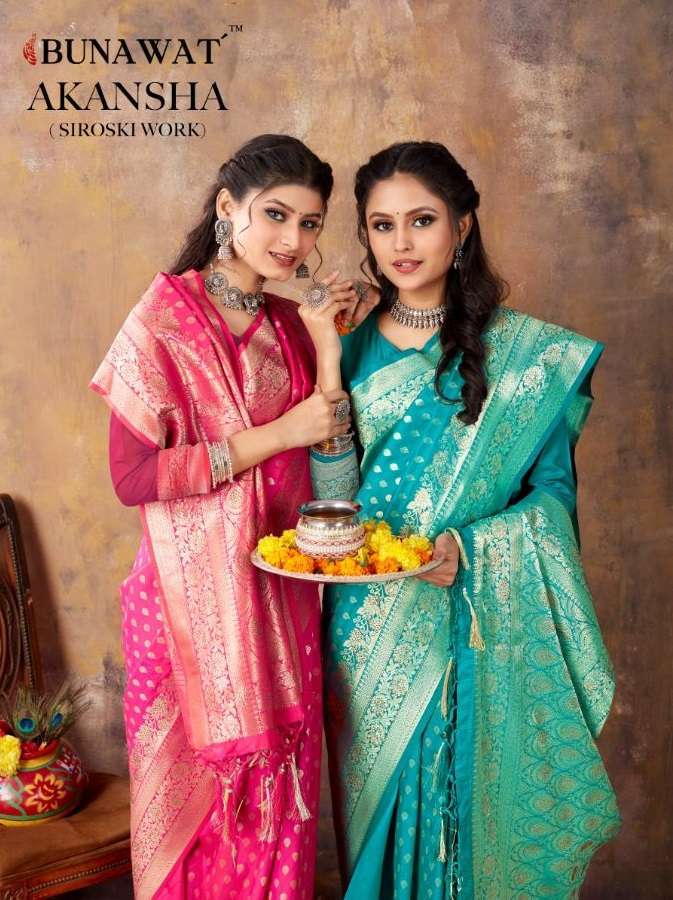 bunawat akansha series 10097-10102 Banarasi Silk saree
