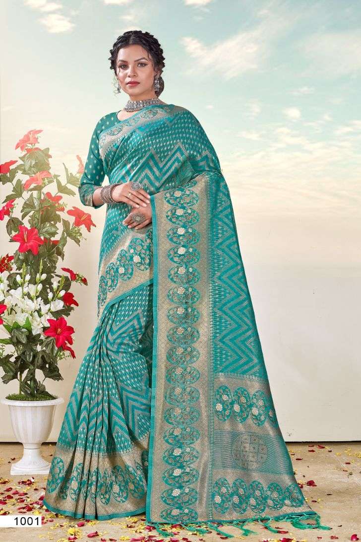 bunawat khushi series 1001-1006 Organza saree