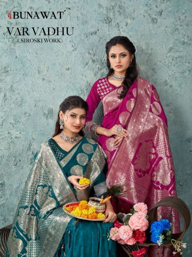 bunawat var vadhu series 10091-10096 Banarasi Silk saree