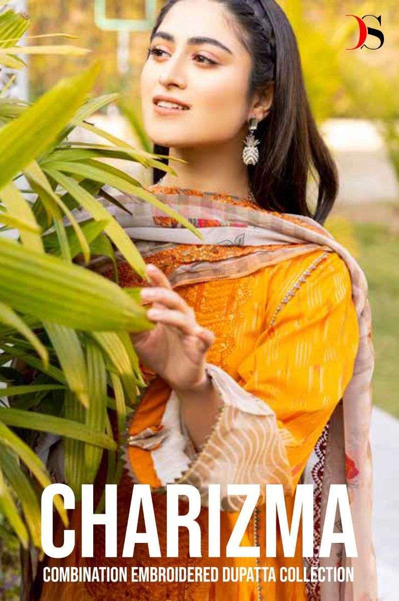 deepsy charizma combination embroidered series 3171-3178 pure cotton suit