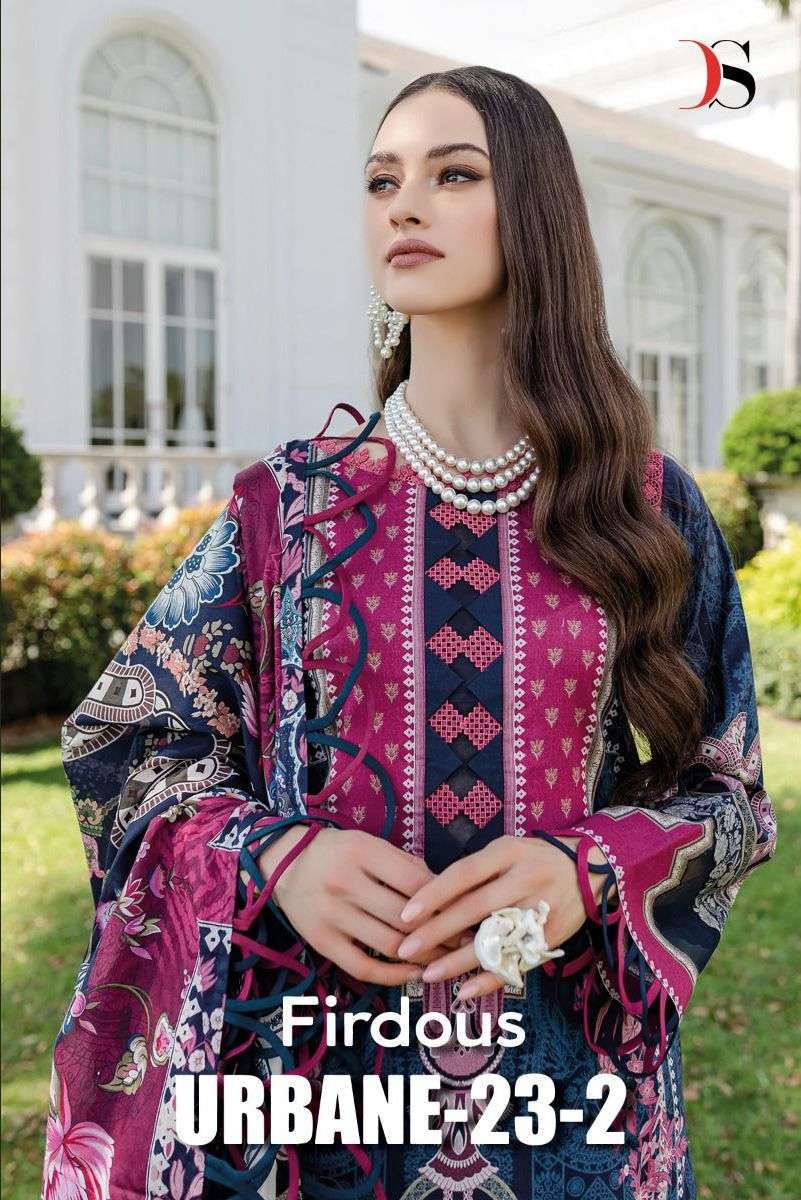 deepsy suit firdous urbane 23 vol 2 series 3141-3148 Pure cotton suit