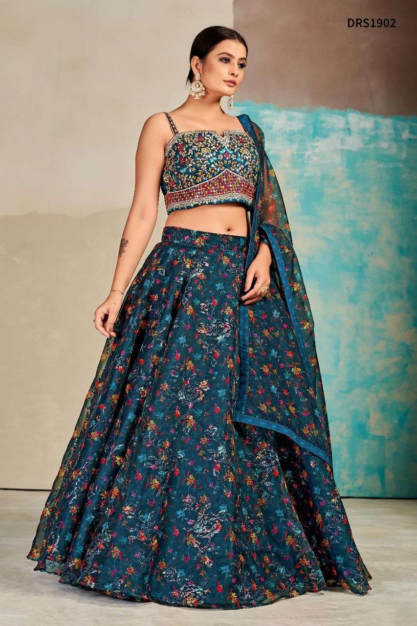 dresstive vol 6 series 1901-1905 organza lehenga 