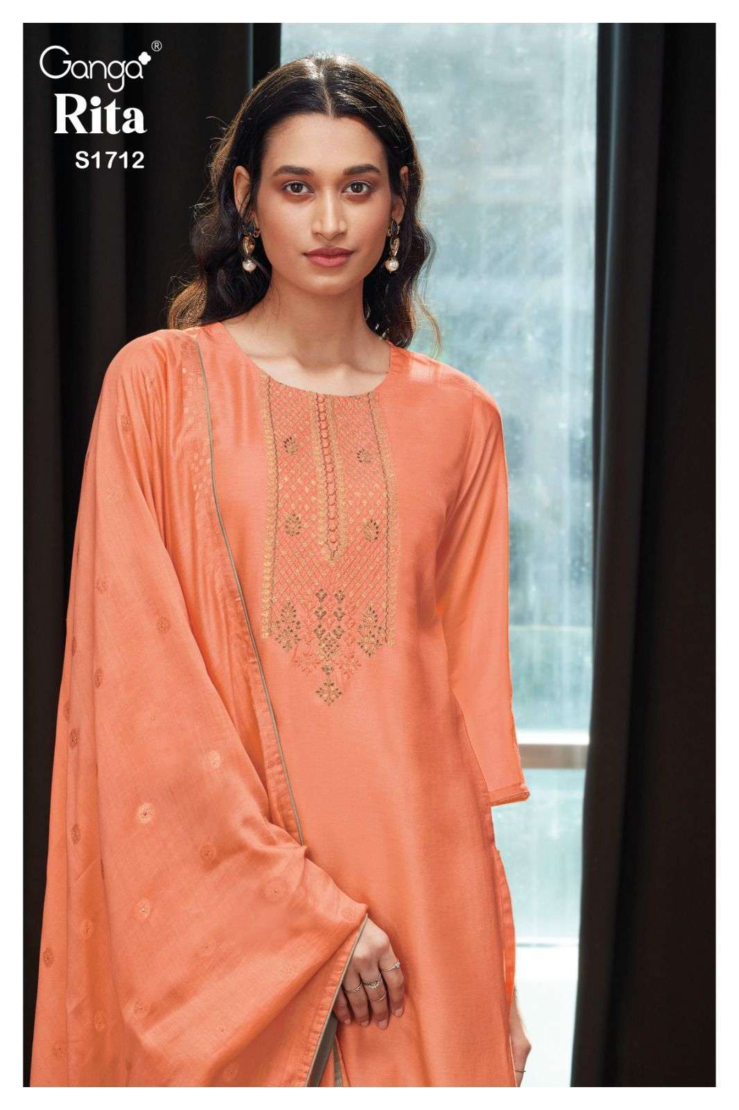 ganga 1712 pure bemberg russian silk suit 