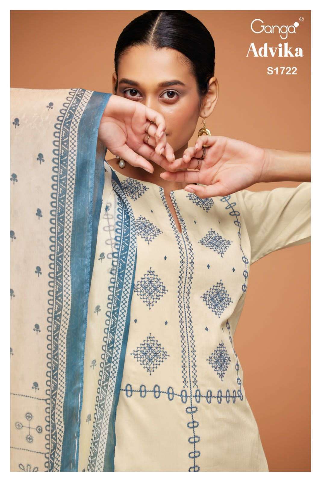 ganga advika 1722 premium cotton suit 