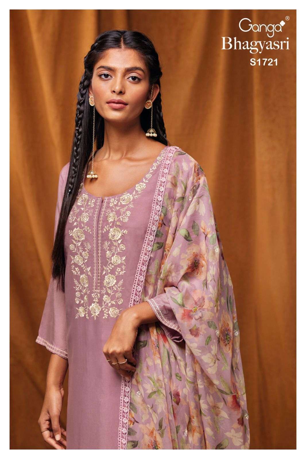 ganga bhagyasri 1721 premium bemberg habutai silk suit 