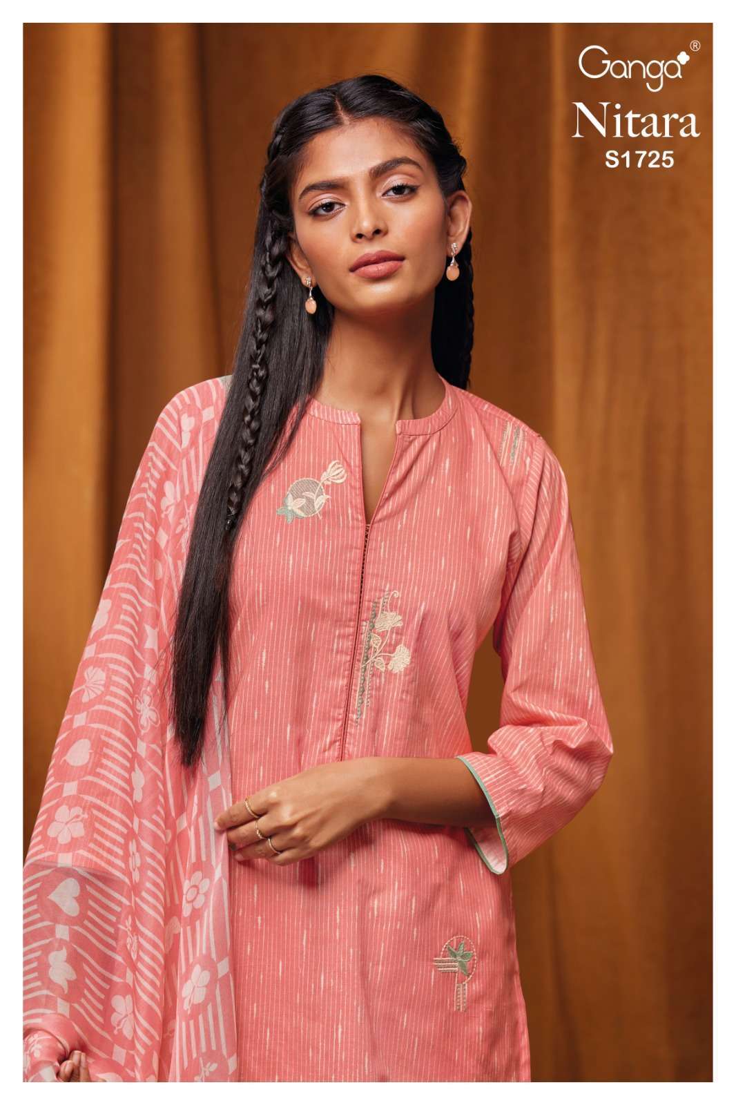 ganga nitara 1725 premium cotton suit 