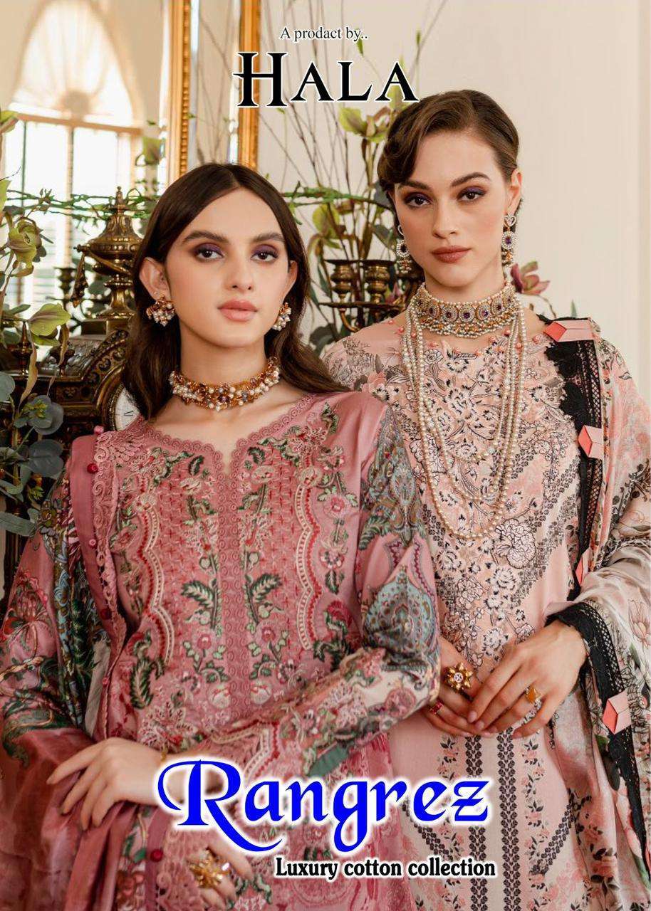 hala traders rangrez series 1001-1006 Pure Cotton suit