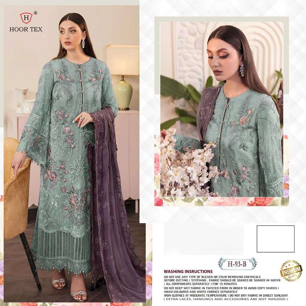 hoor tex H 93 A to D faux georgette suit 