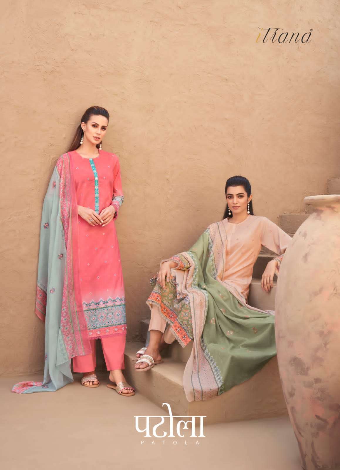 itrana patola pure cotton lawn digital print suit 