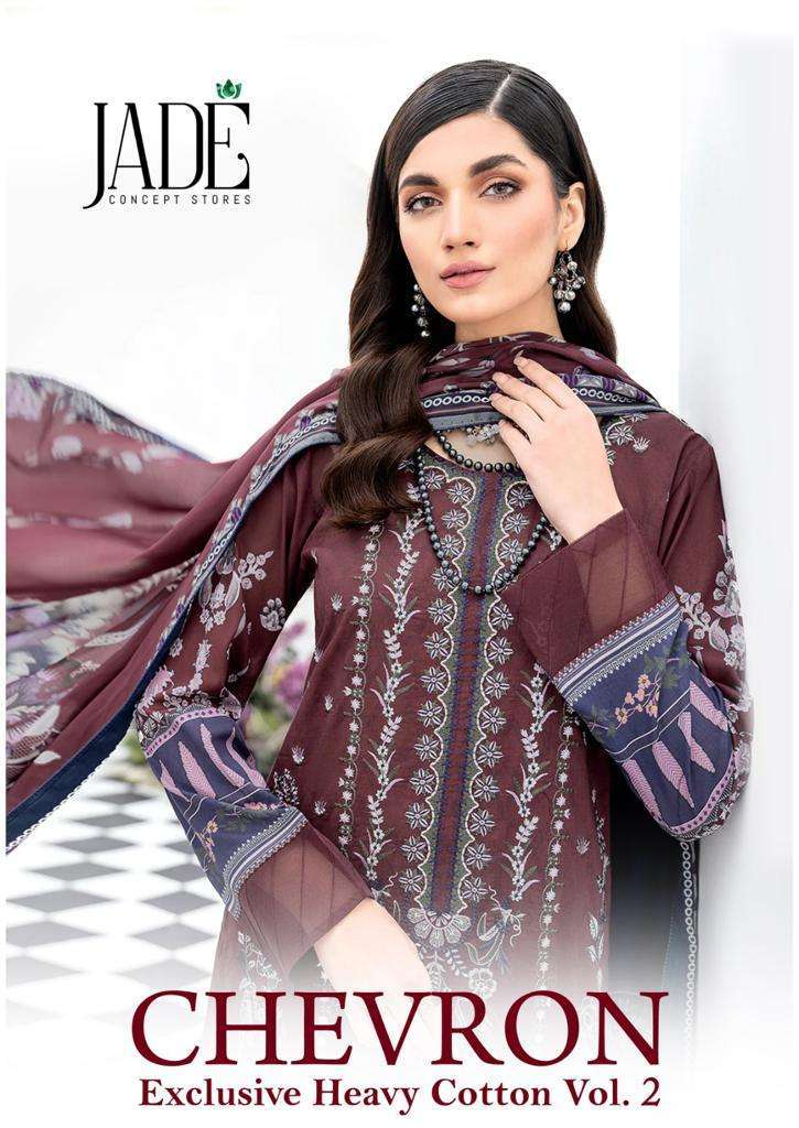 jade chevron exclusive heavy cotton vol 2 series 11-16 heavy lawn suit