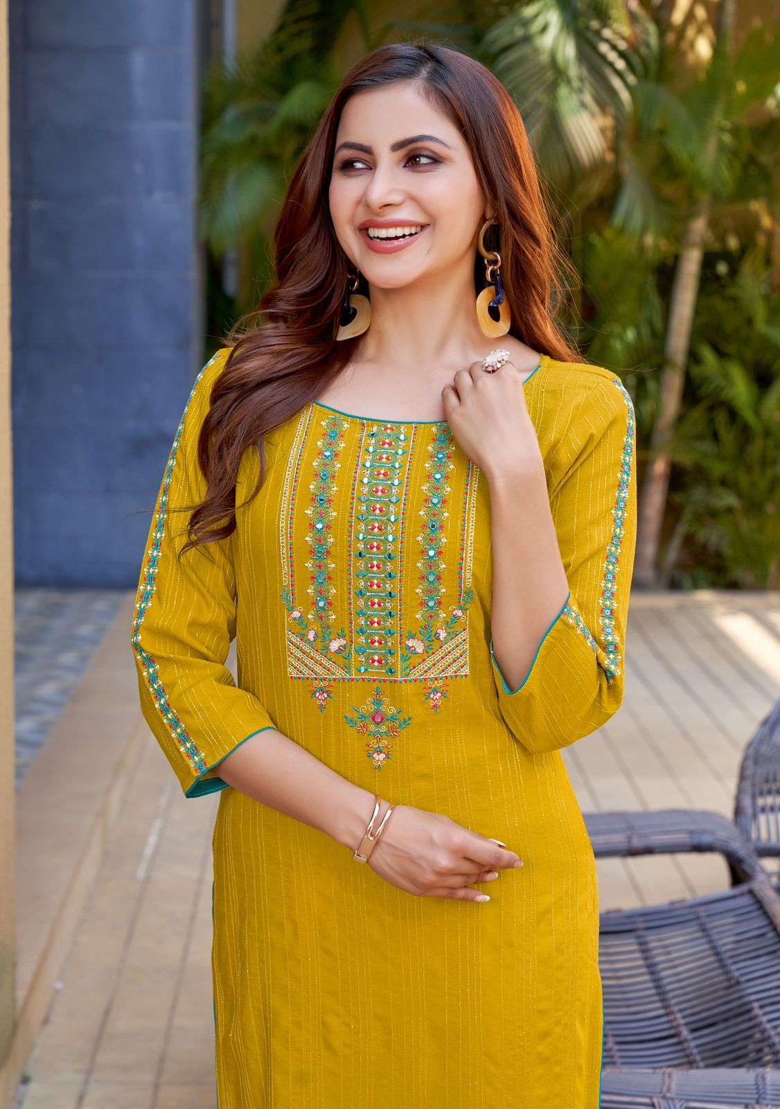 kadlee moonlight vol 4 series 6019-6024 Rayon Weaving kurti