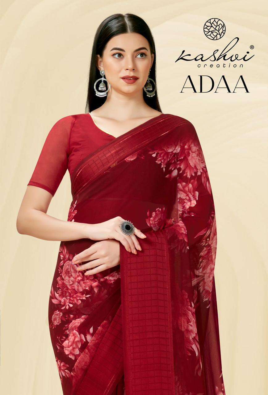 kashvi creation adaa series 85001-85008 Georgette saree