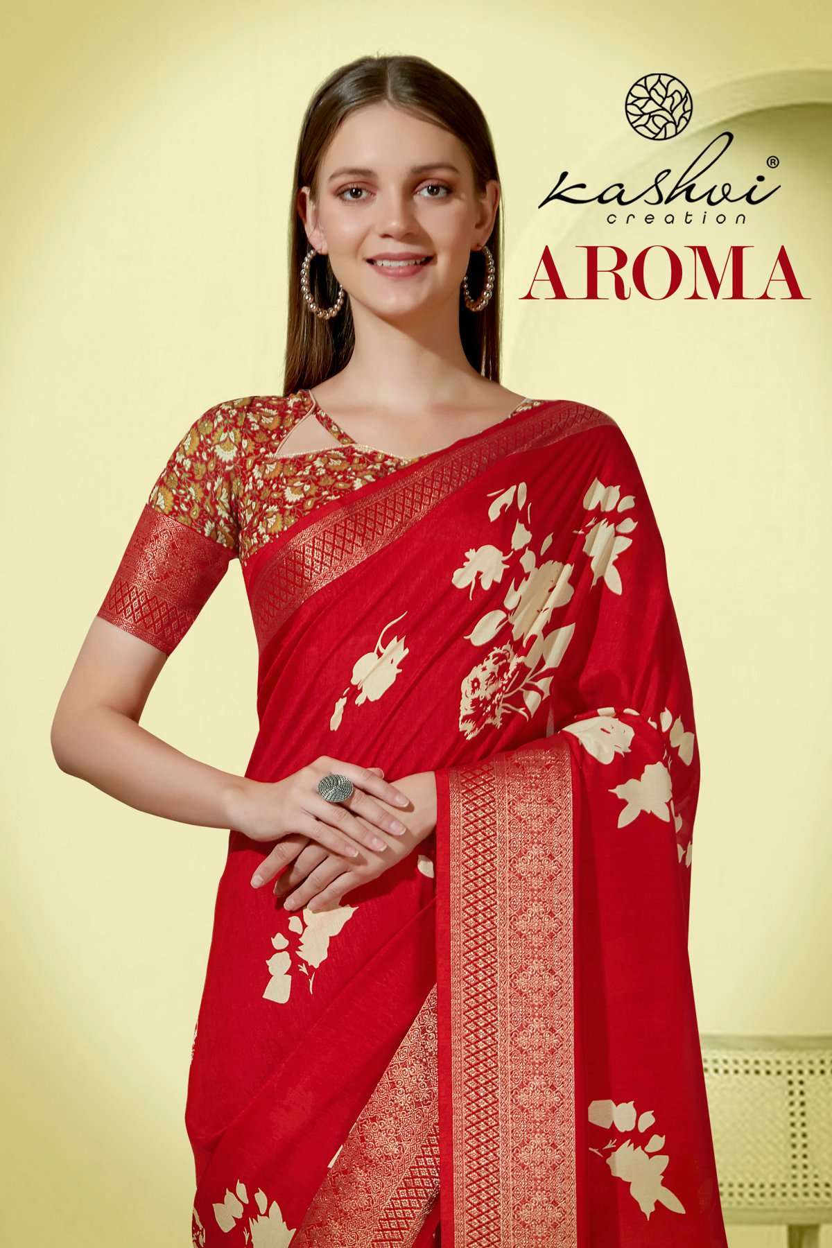 kashvi creation aroma series 39001-39010 dola jacquard saree
