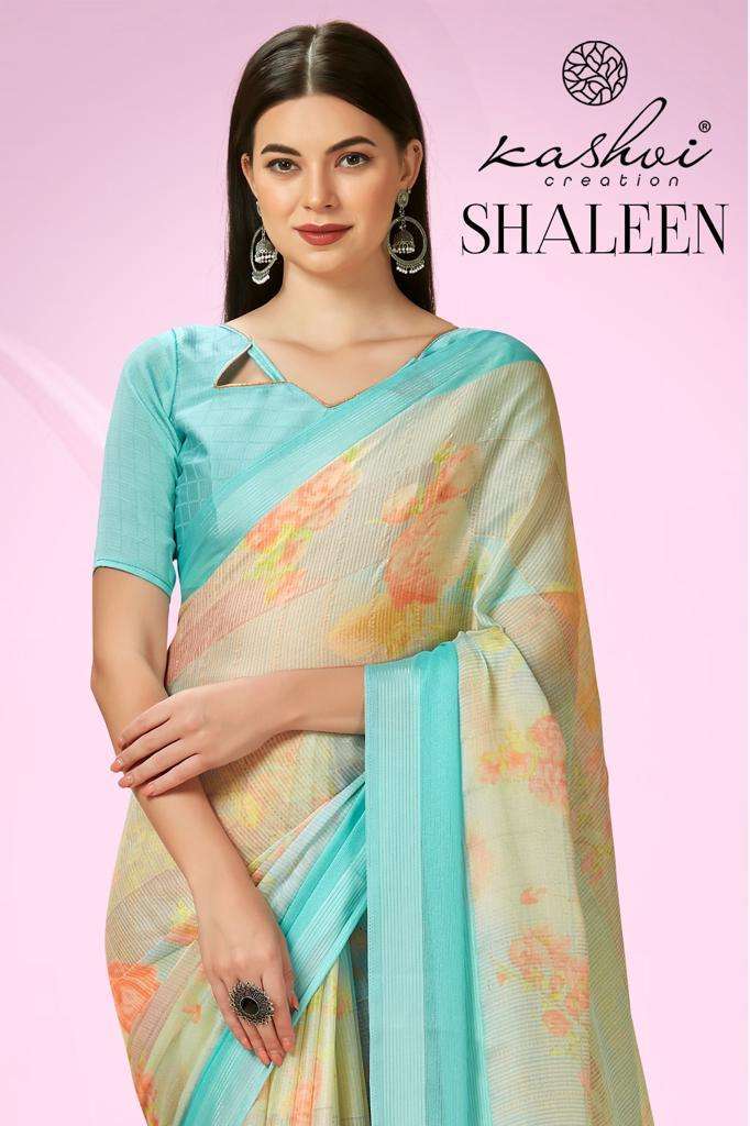 kashvi creation shaleen series 83001-83008  Moss Pattern saree