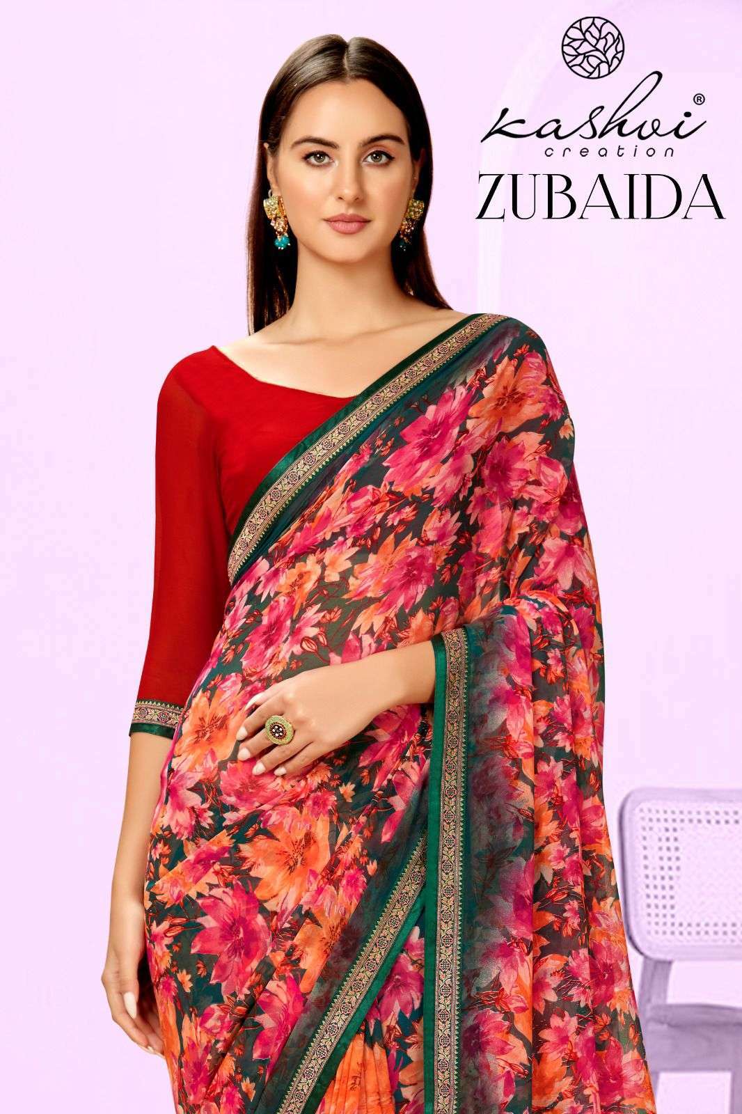 kashvi creation zubaida series 97001-97008 georgette saree