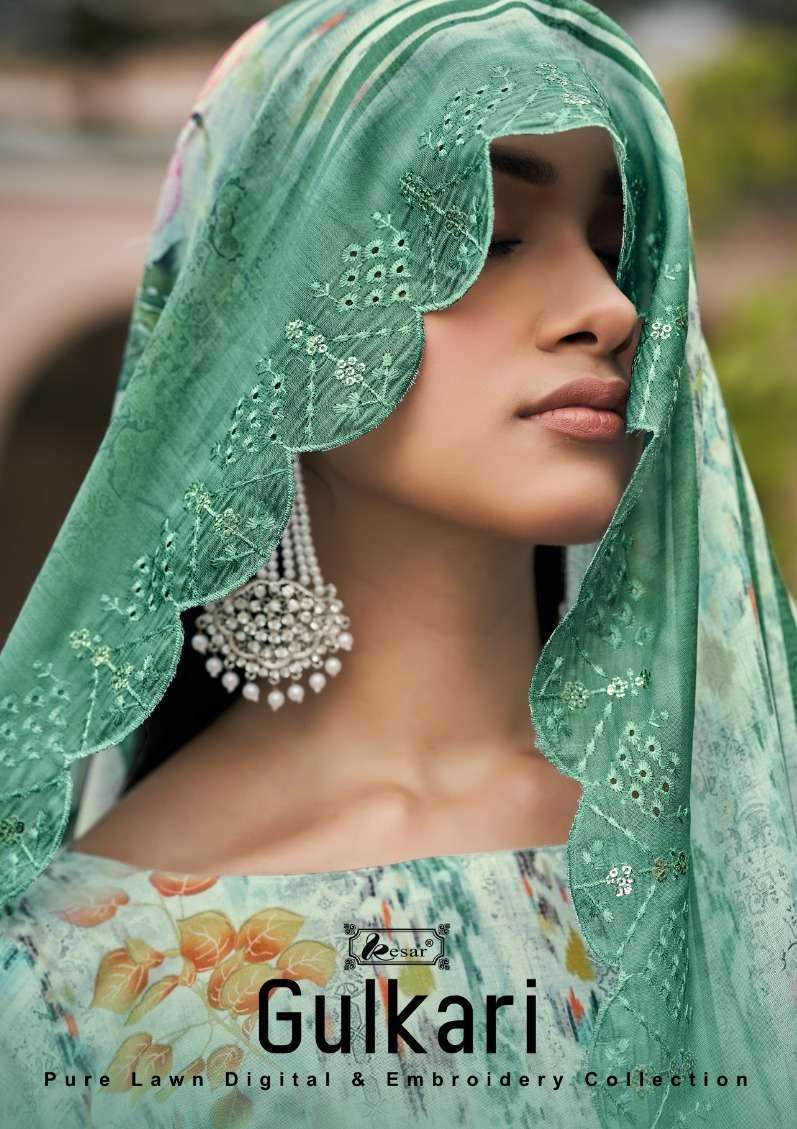 kesar gulkari series 176001-176006 pure lawn suit