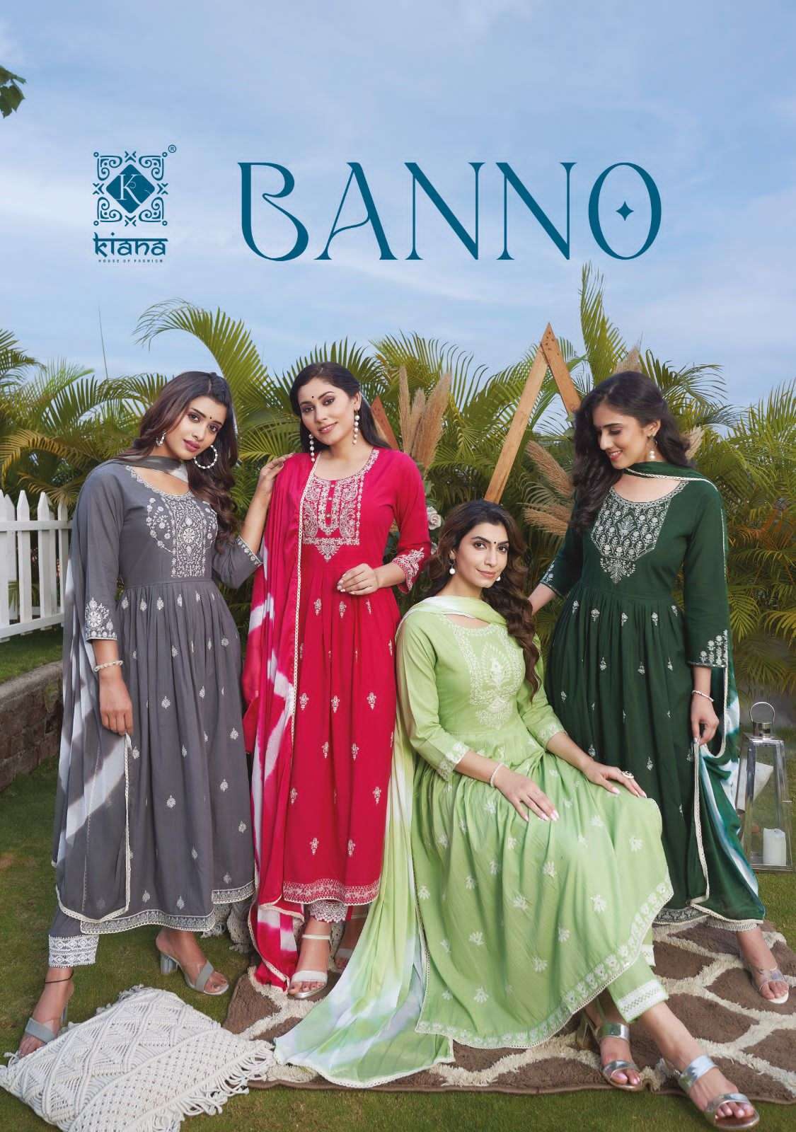 kiana banno series 01-08 Pure Cotton readymade suit 