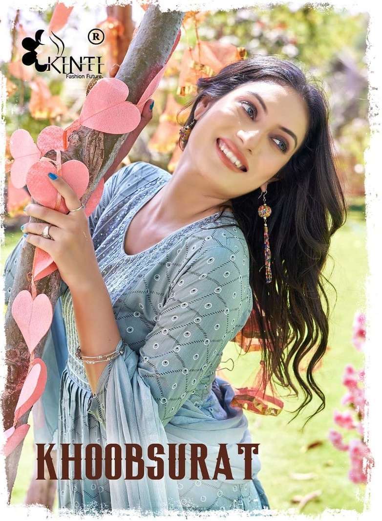 kinti khoobsurat series 1001-1006 Heavy Rayon Slub readymade suit 