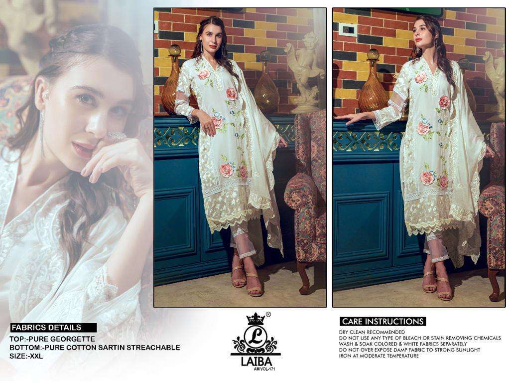 laiba am vol 171 Georgette pakistani readymade suit 