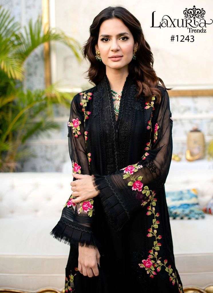 laxuria 1243 Faux Georgette readymade suit 