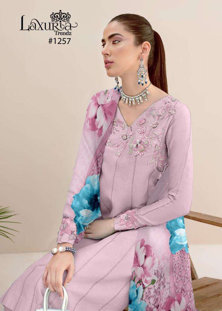 laxuria 1257 Faux Georgette Tunic Hand Work 
