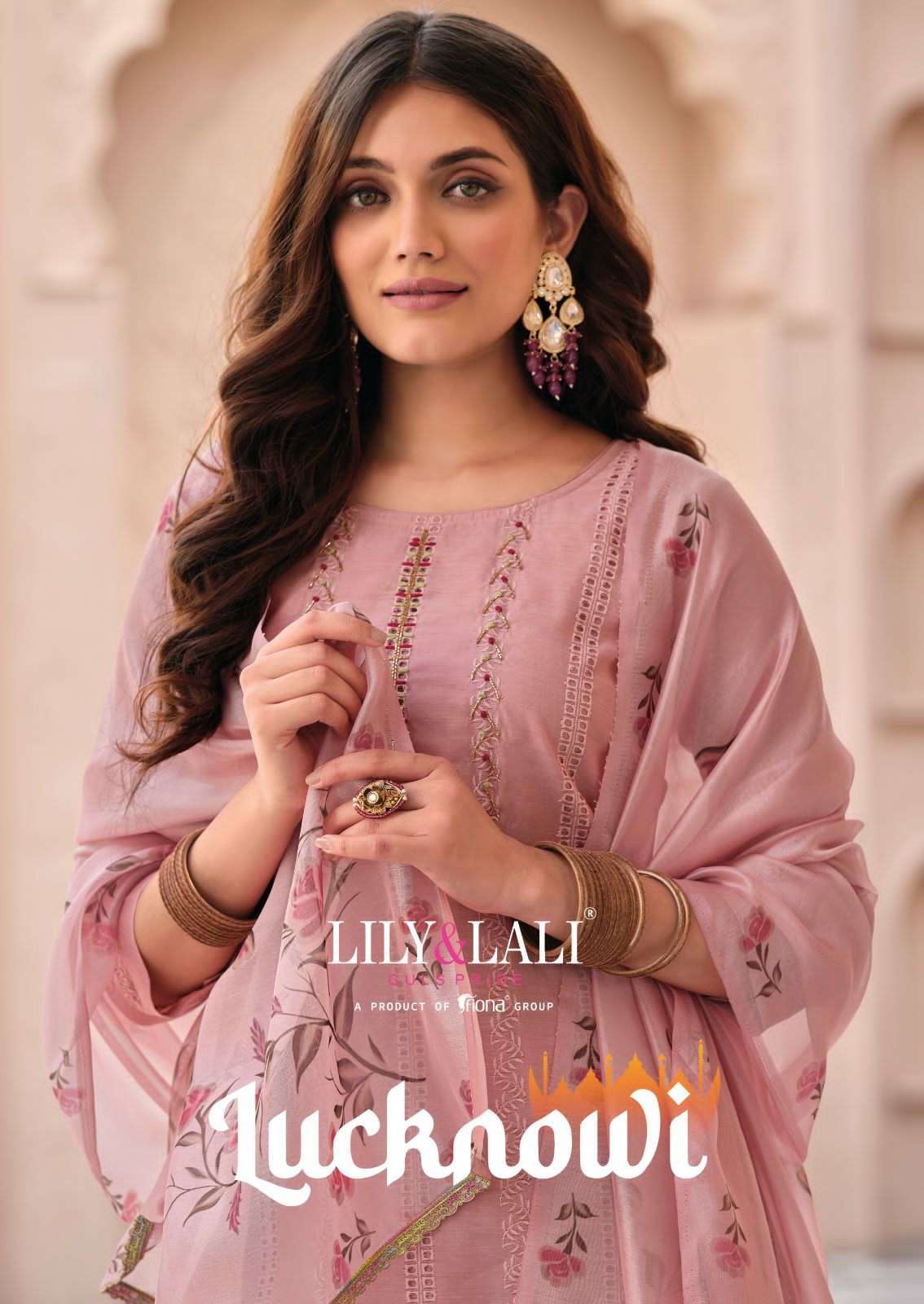 lily & lali lucknowi series 12201-12206 Schiffli Work suit